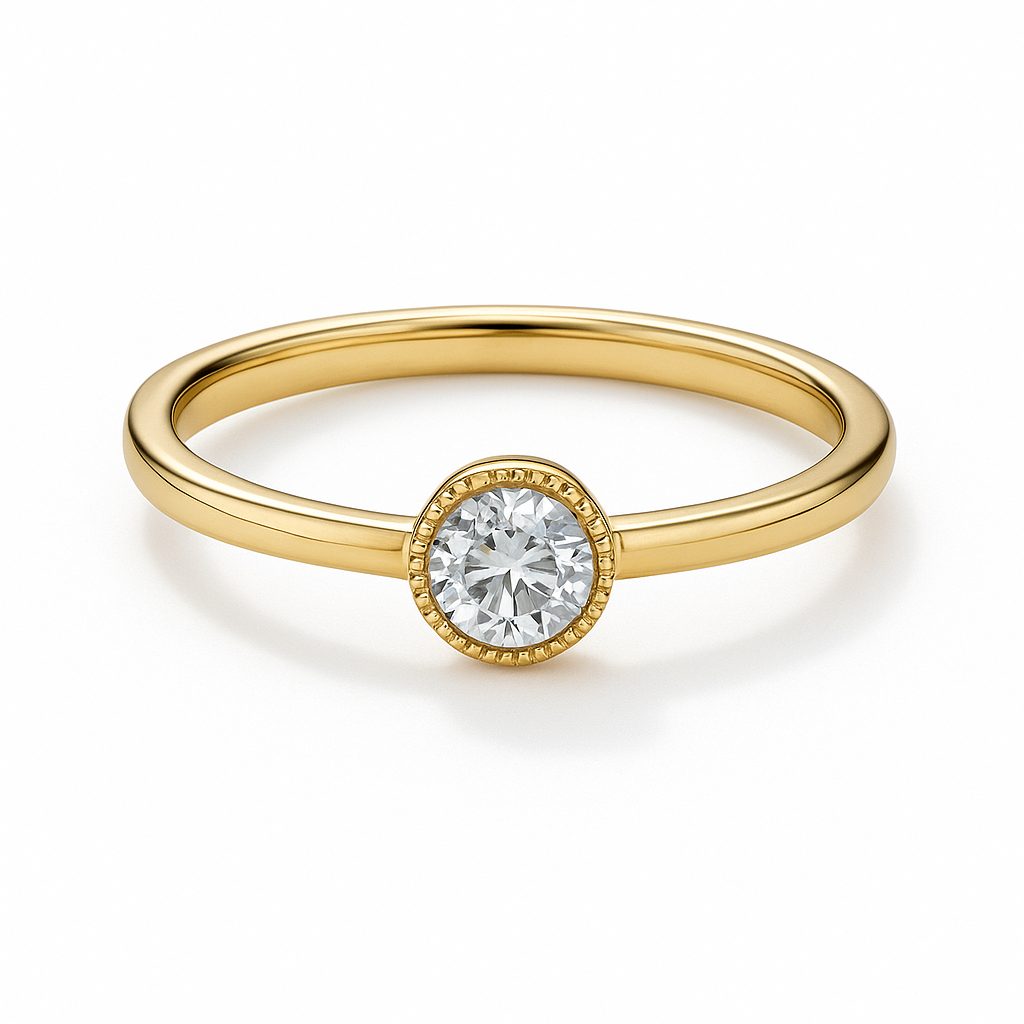 Solitario diamante talla brillante