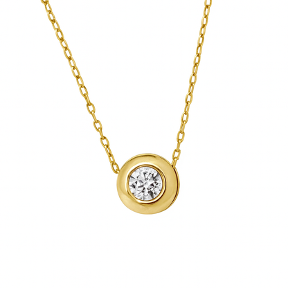 Colgante chatón diamante