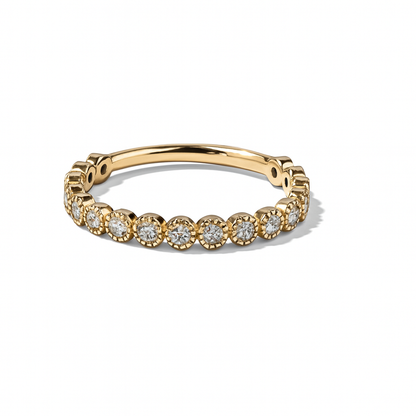 Media alianza circulos con diamantes