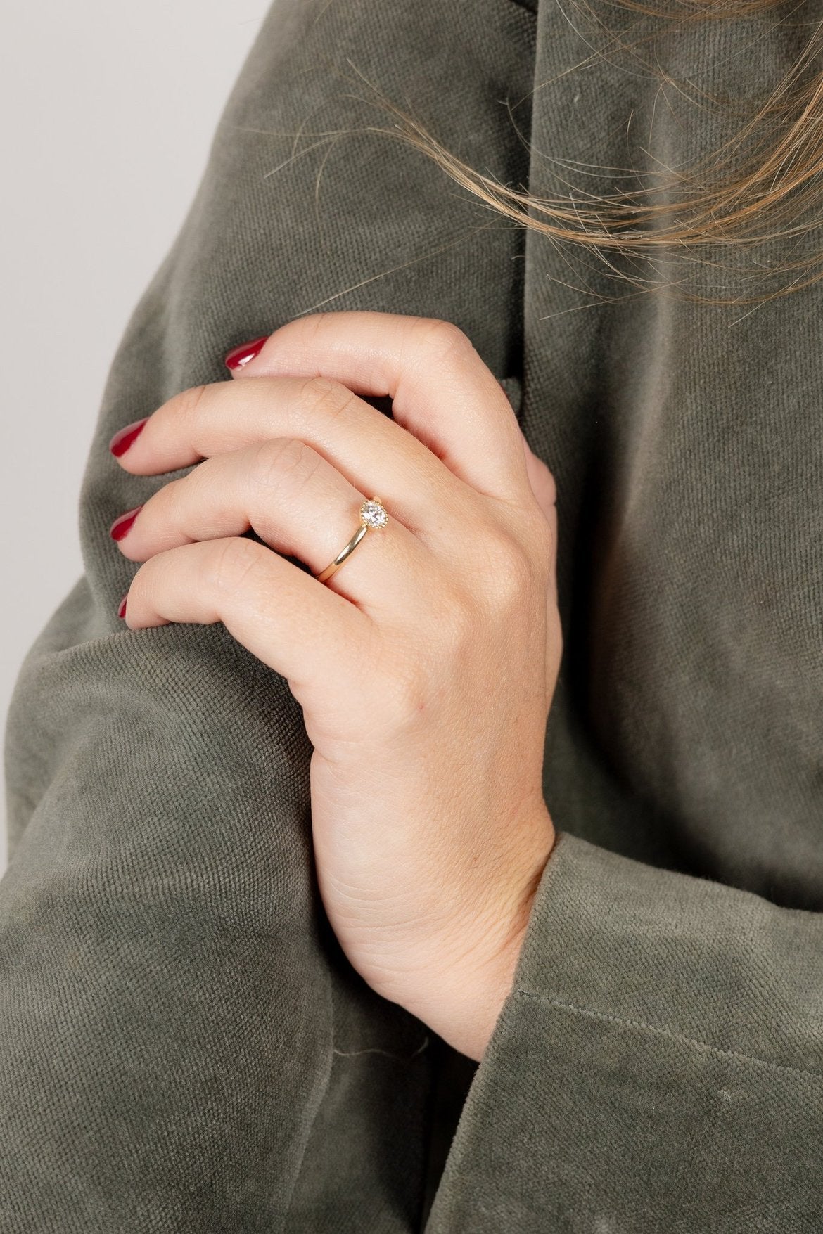 Solitario diamante talla brillante